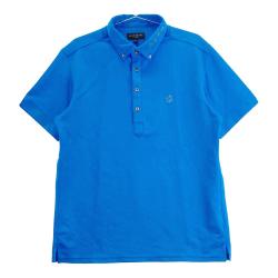 St.Andrews - coco 中古 セントアンドリュース StANDREWS メンズ 長袖ポロシャツ M 青×グレー ブルー 総柄 St.Andrews - coco 中古 セントアンドリュース StANDREWS メンズ