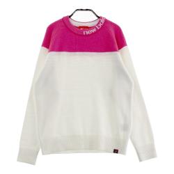 サイズ：2 NEW BALANCE GOLF ニューバランス  ニットセーター  ピンク系 [240101470263] ゴルフウェア レディース ストスト NEW BALANCE GOLF(ニューバランスゴルフ) ニット｜中古ゴルフ