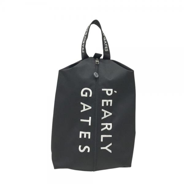 PEARLY GATES パーリーゲイツ  シューズケース ニコちゃん ロゴ柄 ホワイト系  [240101489969] ゴルフウェア ストスト PEARLY GATES パーリーゲイツ シューズケース ニコちゃん ロゴ柄