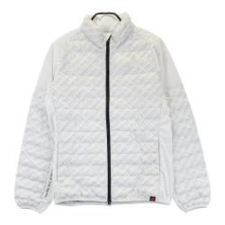 サイズ：4 NEW BALANCE GOLF ニューバランス 2023年モデル ジップジャケット ロゴ総柄 グレー系 [240101488578] ゴルフウェア メンズ ストスト サイズ：4 NEW BALANCE GOLF ニューバランス 2023年モデル