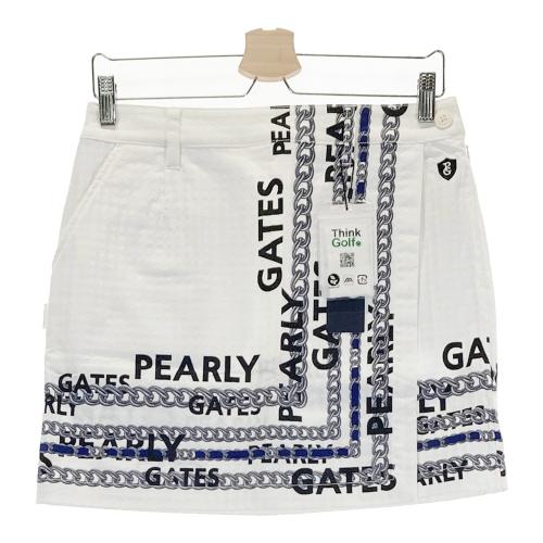 サイズ：1 PEARLY GATES パーリーゲイツ 055-2234010 スカート  ホワイト系 [240101499885] ゴルフウェア レディース ストスト PEARLY GATES パーリーゲイツ 055-2234010 スカート ホワイト系