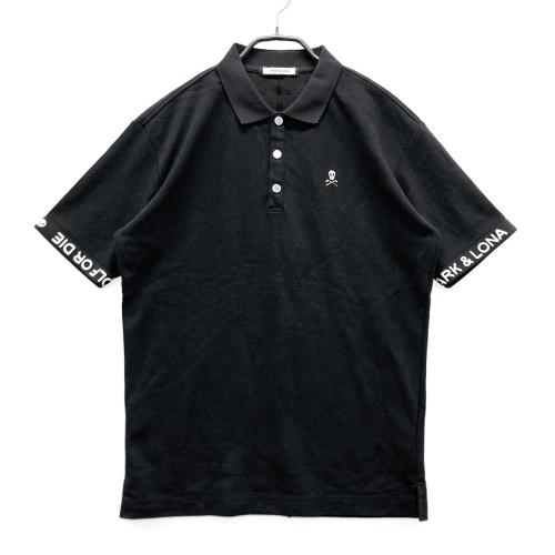 MARK&LONA マークアンドロナ 半袖ポロシャツ スカル ブラック系 サイズ