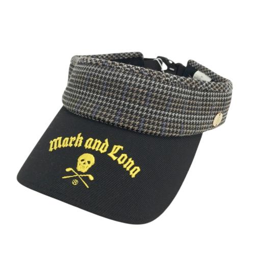 MARK&LONA マークアンドロナ サンバイザー スカル刺繍 グレン