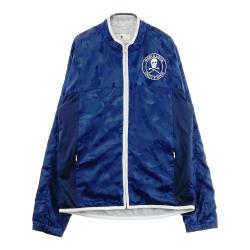 サイズ：XL MARK&amp;LONA マークアンドロナ  2WAY ジップジャケット  ネイビー系 [240101375856] ゴルフウェア メンズ ストスト MARK&LONA マークアンドロナ 2WAY ジップジャケット ネイビー系