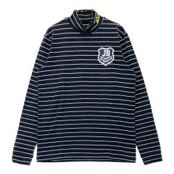サイズ：5 JACK BUNNY ジャックバニー  ハイネック長袖Tシャツ ボーダー柄 ブルー系 [240101363688] ゴルフウェア メンズ ストスト JACK BUNNY(ジャックバニー) Tシャツ｜中古ゴルフウェア通販