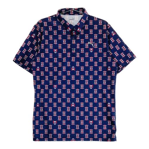 PUMA GOLF プーマゴルフ 半袖ポロシャツ ボタンダウン ボーダー
