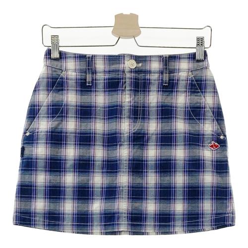 PEARLY GATES パーリーゲイツ スカート チェック柄 ネイビー系 サイズ