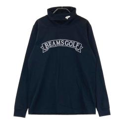 サイズ：L BEAMS GOLF ビームスゴルフ  長袖ハーフジップTシャツ  ネイビー系 [240101466247] ゴルフウェア メンズ ストスト サイズ：L BEAMS GOLF ビームスゴルフ 長袖ハーフジップTシャツ