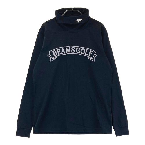サイズ：S BEAMS GOLF ビームスゴルフ  起毛 タートルネック 長袖Tシャツ  ブラック系 [240101433964] ゴルフウェア メンズ ストスト BEAMS GOLF ビームスゴルフ 起毛 タートルネック 長袖Tシャツ