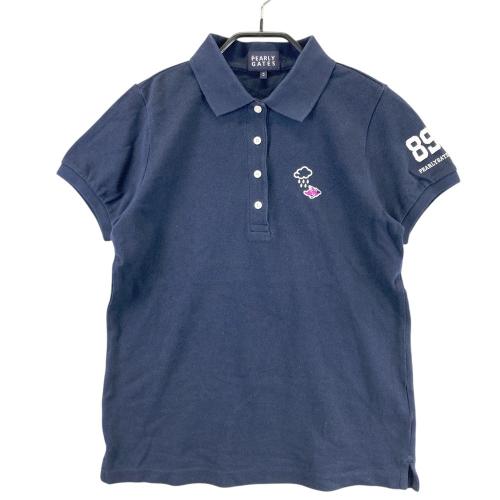 PEARLY GATES PPGネイビーポロシャツ ストライプサイズ2 PEARLY GATES ポロシャツ ネイビー サイズ2 PEARLY GATES PPGネイビー