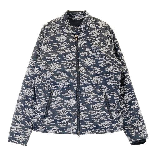 JACK BUNNY ジャックバニー ; 2WAY 中綿ベスト 総柄 ネイビー系 サイズ