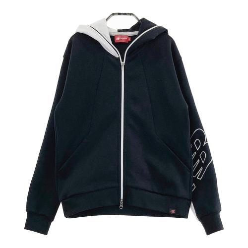 サイズ：1 NEW BALANCE GOLF ニューバランス  フード付 ジップジャケット  ブラック系 [240101501719] ゴルフウェア レディース ストスト NEW BALANCE GOLF ニューバランス フード付 ジップジャケット