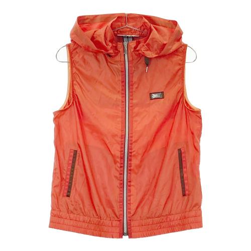 サイズ：38 LANVIN SPORT ランバン スポール  2WAY ジップベスト  オレンジ系 [240101502708] ゴルフウェア レディース ストスト LANVIN SPORT ランバン スポール 2WAY ジップベスト オレンジ系
