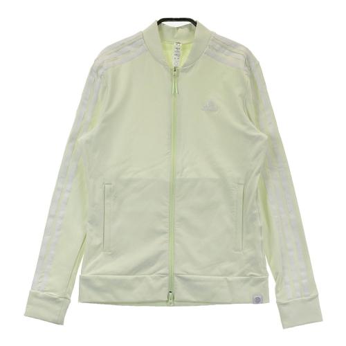 サイズ：M ADIDAS GOLF アディダスゴルフ HI1498 コーデュロイ 長袖ジャケット セットアップ スリーストライプ柄 ベージュ系 [240101461941] ゴルフウェア レディース ストスト ADIDAS GOLF アディダスゴルフ HI1498 コーデュロイ 長袖