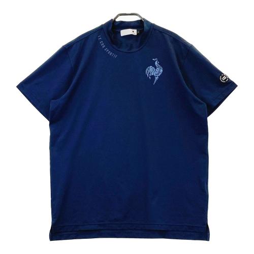 PEARLY GATES パーリーゲイツ モックネック 半袖Tシャツ ネイビー系