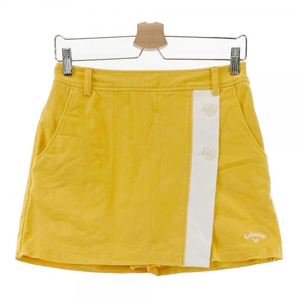 Callaway レディーススカート M イエロー CALLAWAY キャロウェイ インナー付き ストレッチスカート