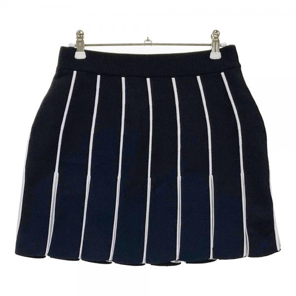 PEARLY GATES ネイビー プリーツスカート PEARLY GATES パーリーゲイツ 2023年モデル ニット プリーツ