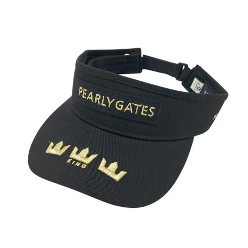 新品　PEARLYGATESパーリーゲイツ　サンバイザー PEARLY GATES パーリーゲイツ サンバイザー ブラック系 ランク