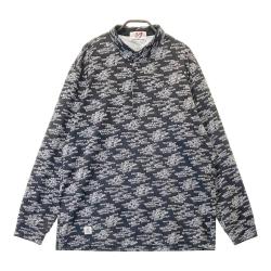 サイズ：5 MASTER BUNNY EDITION マスターバニーエディション  長袖ポロシャツ 千鳥柄 グレー系 [240101364677] ゴルフウェア メンズ ストスト MASTER BUNNY EDITION(マスターバニーエディション) メンズ