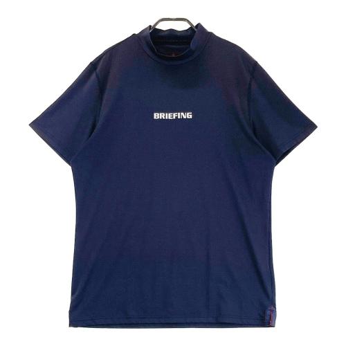 サイズ：XL BRIEFING GOLF ブリーフィング 2023年モデル ハイネック 半袖Tシャツ  ネイビー系 [240101479492] ゴルフウェア メンズ ストスト BRIEFING GOLF ブリーフィング 2023年モデル ハイネック 半袖T