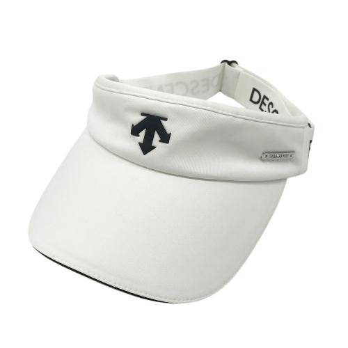 ホワイト ☆DESCENTE GOLF☆ デサント韓国 リボンバイザー DESCENTE GOLF デサントゴルフ 2023年モデル サンバイザー