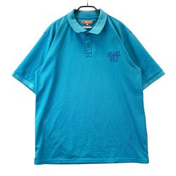 【未使用】BEAMS GOLF ポロシャツ（ホワイト×ネイビー定価17,600円 BEAMS GOLF ビームスゴルフ 半袖ポロシャツ ネイビー系 M ゴルフ