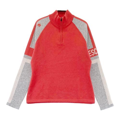 DESCENTE GOLF デサントゴルフ ハーフジップ ニット セーター ホワイト