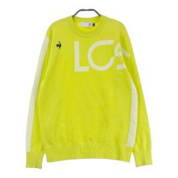 サイズ：L LE COQ GOLF ルコックゴルフ  裏地付 ウール混 ニットセーター  イエロー系 [240101485022] ゴルフウェア メンズ ストスト サイズ：L LE COQ GOLF ルコックゴルフ 裏地付 ウール混 ニット
