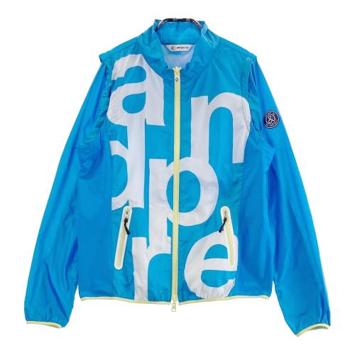 美品！and per seアンパスィ　ジップアップ　ニットジャケット　M AND PER SE アンパスィ ニット ジップジャケット ネイビー系 サイズ：M