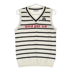 未使用品 ❣️アンパスィサイドラインベスト レディース M and per se 未使用 ❣️アンパスィサイドラインベスト レディース M and per