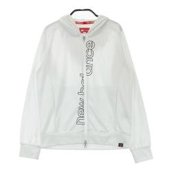 サイズ：1 NEW BALANCE GOLF ニューバランス  裏起毛 ジップパーカー  ホワイト系 [240101425697] ゴルフウェア レディース ストスト サイズ：1 NEW BALANCE GOLF ニューバランス 裏起毛 ジップ