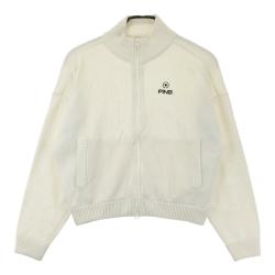 23区 - coco 中古 23区ゴルフ 23区GOLF レディース ブルゾン 3(LL) オフ白 オフホワイト 中わた入り フェイクファー付き 防寒 アウター 23区 - coco 中古 23区ゴルフ 23区GOLF レディース ブルゾン 3