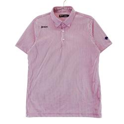 スリクソン by DESCENTE ボロシャツ レッド系 Lサイズ スリクソン by DESCENTE ボロシャツ レッド系 Lサイズ ゴルフ