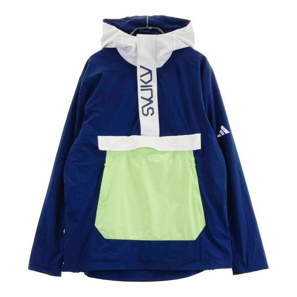 サイズ：XL ADIDAS GOLF アディダスゴルフ HY0976 2023年モデル ハーフジップ 裏メッシュ パーカー ブルゾ  ネイビー系 [240101505216] ゴルフウェア メンズ ストスト ADIDAS GOLF アディダスゴルフ HY0976 2023年モデル ハーフ