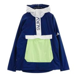00's adidas GOLF ロゴ刺繍 中綿入り 古着 S/Sプルジャケット dj566_01.jpg