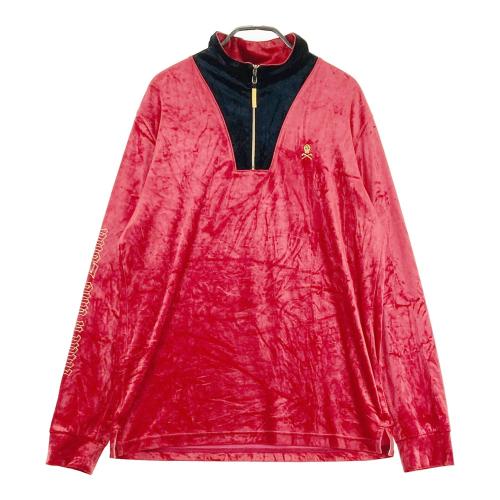 MARK&LONA マークアンドロナ 2023年 長袖襟付Tシャツ ベロア グレー系