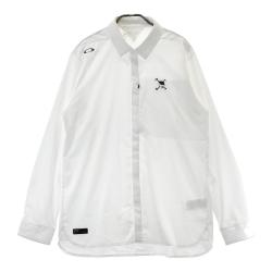 サイズ：2XL OAKLEY オークリー  袖刺繍 長袖ジップジャケット  グレー系 [240101443107] ゴルフウェア メンズ ストスト サイズ：2XL OAKLEY オークリー 袖刺繍 長袖ジップジャケット