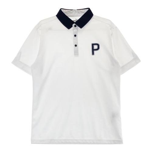 サイズ：M CALLAWAY キャロウェイ 2022年 ハイネック 半袖Tシャツ ボーダー イエロー系 [240101485535] ゴルフウェア メンズ ストスト CALLAWAY キャロウェイ 2022年 ハイネック 半袖Tシャツ ボーダー
