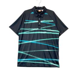 PUMA - 古着 メンズL PUMA/プーマ ゴルフ ポロシャツ 半袖 アクションボーダーポロ ブルー/チェック/ボーダー 923035 PUMA 古着 メンズL PUMA/プーマ ゴルフ ポロシャツ 半袖