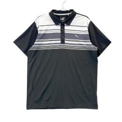 サイズ：L PUMA GOLF プーマゴルフ  半袖ポロシャツ  ホワイト系 [240101435429] ゴルフウェア メンズ ストスト プーマ（PUMA）（メンズ）ゴルフウェア MATTR TILE 半袖