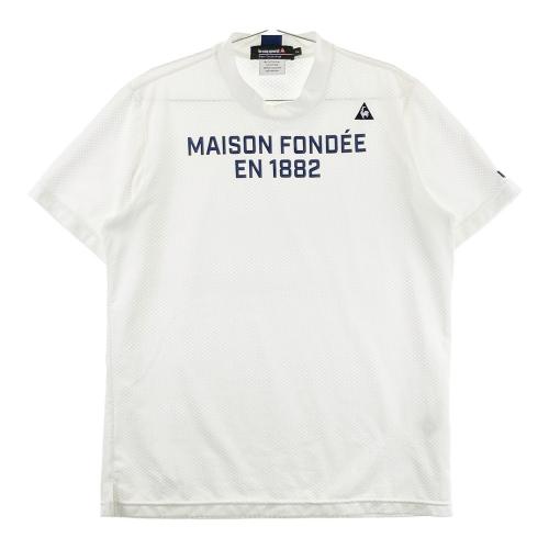 LE COQ GOLF ルコックゴルフ ハイネック メッシュ 半袖Tシャツ ホワイト系 サイズ：LL ランク：A- 【中古】ゴルフウェア Tシャツ 中古 ゴルフウェア通販サイトSTST(ストスト) 