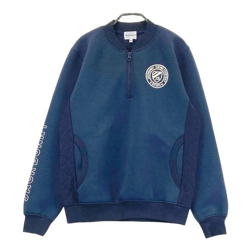 新品　ジャックバニー　スウェット　トレーナー　ネイビー　サイズ0 JACK BUNNY ジャックバニー ハーフジップ 切替 スウェット