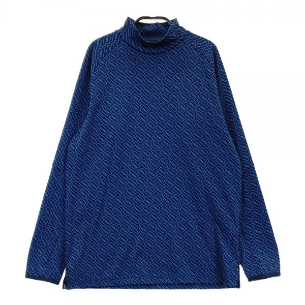 サイズ：L AND PER SE アンパスィ  ハイネック 長袖Tシャツ  ネイビー系 [240101472831] ゴルフウェア メンズ ストスト PUMA GOLF プーマゴルフ ハイネック 長袖Tシャツ ネイビー系