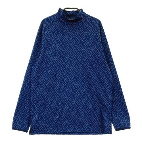 サイズ：M BRIEFING GOLF ブリーフィング  ハイネック 長袖Tシャツ 裏起毛 ロゴ  ネイビー系 [240101424754] ゴルフウェア メンズ ストスト PUMA GOLF プーマゴルフ ハイネック 長袖Tシャツ ネイビー系