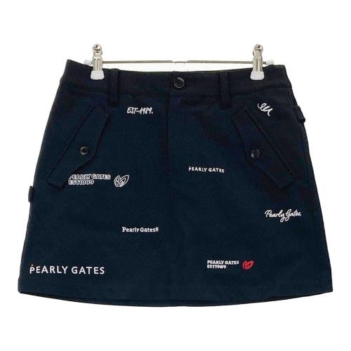 サイズ：1 PEARLY GATES パーリーゲイツ ; 2024年モデル スウェットトレーナー カモフラ ロゴ総柄 ネイビー系 [240101410268] ゴルフウェア レディース ストスト PEARLY GATES パーリーゲイツ ; 2024年モデル スウェット