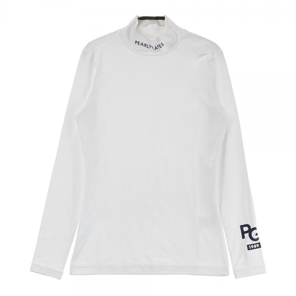 サイズ： PEARLY GATES パーリーゲイツ  ハイネック 長袖インナーTシャツ  ホワイト系 [240101430222] ゴルフウェア メンズ ストスト PEARLY GATES パーリーゲイツ ハイネック長袖インナーTシャツ