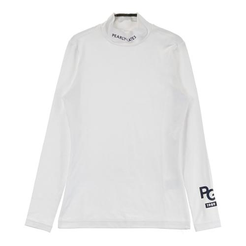 サイズ：4 PEARLY GATES パーリーゲイツ 2023年モデル 長袖 インナーTシャツ  ホワイト系 [240101438694] ゴルフウェア メンズ ストスト サイズ：4 PEARLY GATES パーリーゲイツ 2023年モデル 長袖