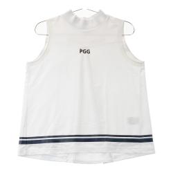 サイズ：1 PEARLY GATES パーリーゲイツ 2022年 襟付 ノースリーブシャツ ハート総柄 ブルー系 [240101421167] ゴルフウェア レディース ストスト サイズ：1 PEARLY GATES パーリーゲイツ 2022年 襟付