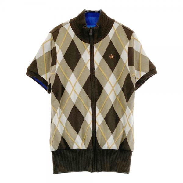 美品　Munsing Wear マンシングウェア　ジップジャケット MUNSING WEAR マンシングウェア リバーシブル 半袖 ジップ