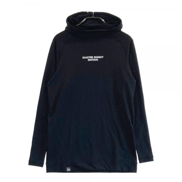サイズ：4 MASTER BUNNY EDITION マスターバニーエディション  長袖フード付Tシャツ  ブラック系 [240101424384] ゴルフウェア メンズ ストスト MASTER BUNNY EDITION マスターバニーエディション フード付